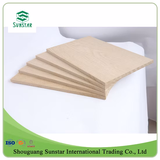 Sapeli/chêne/teck/frêne/haute brillance/mat/gaufré/UV/mélamine placage en bois naturel MDF laminé